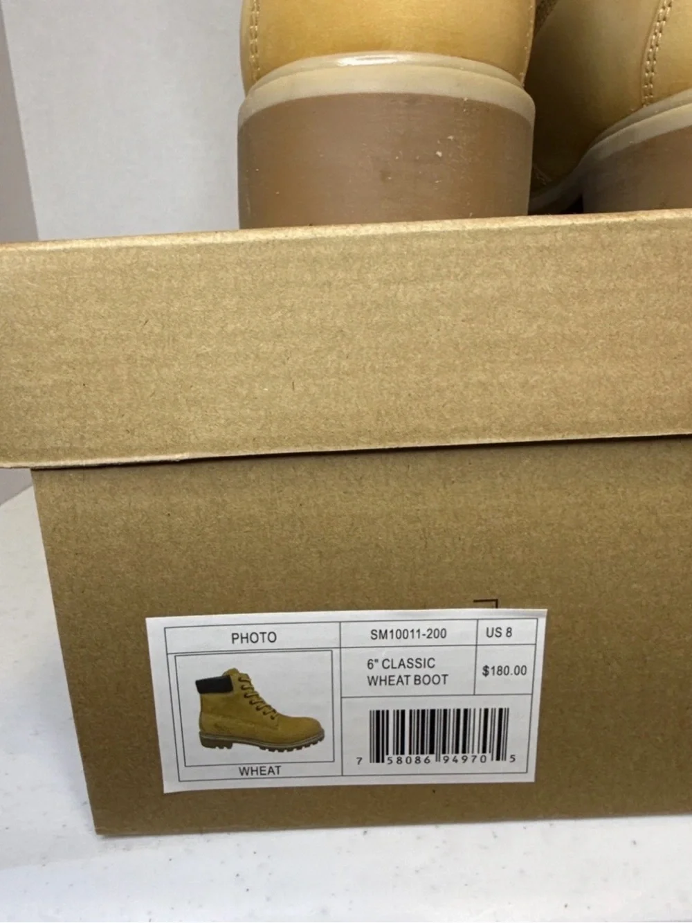 SMITH Wheat Nubuck Work Boots - Wheat and Black